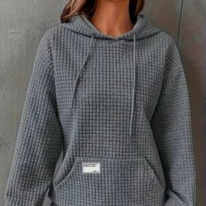 Charcoal Quilted Hoodie